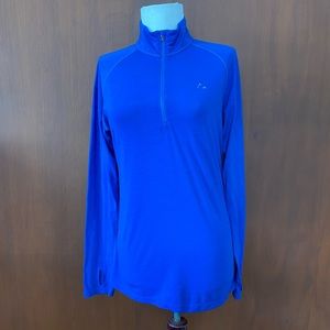 Merino blend by Paradox blue 1/2 zip shirt